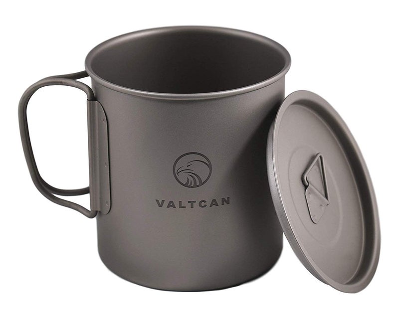 Valtcan 450ml Titanium Camping Cup with Tight Lid 15.2oz or 1.9 Cups Capacity - Image 2